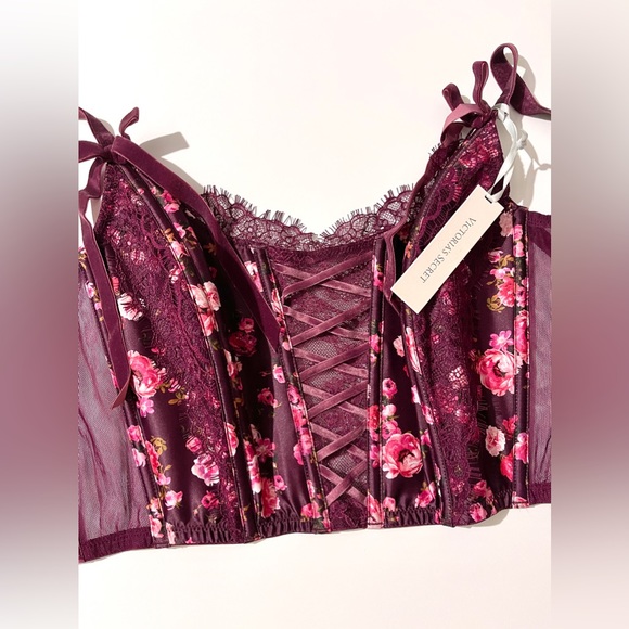 NEW, Victoria's Secret Corset Top in Peony Trellis - Picture 7 of 7